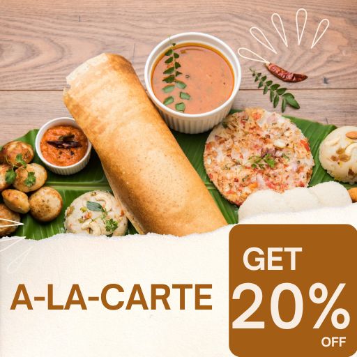 A-La-Carte Offer: Get 20% Off on Total Bill Amount